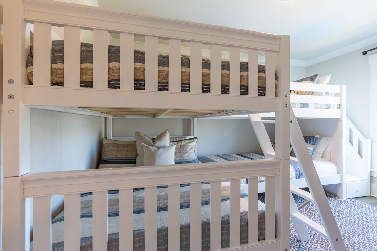 Bunk room with twin-over-full bunk beds