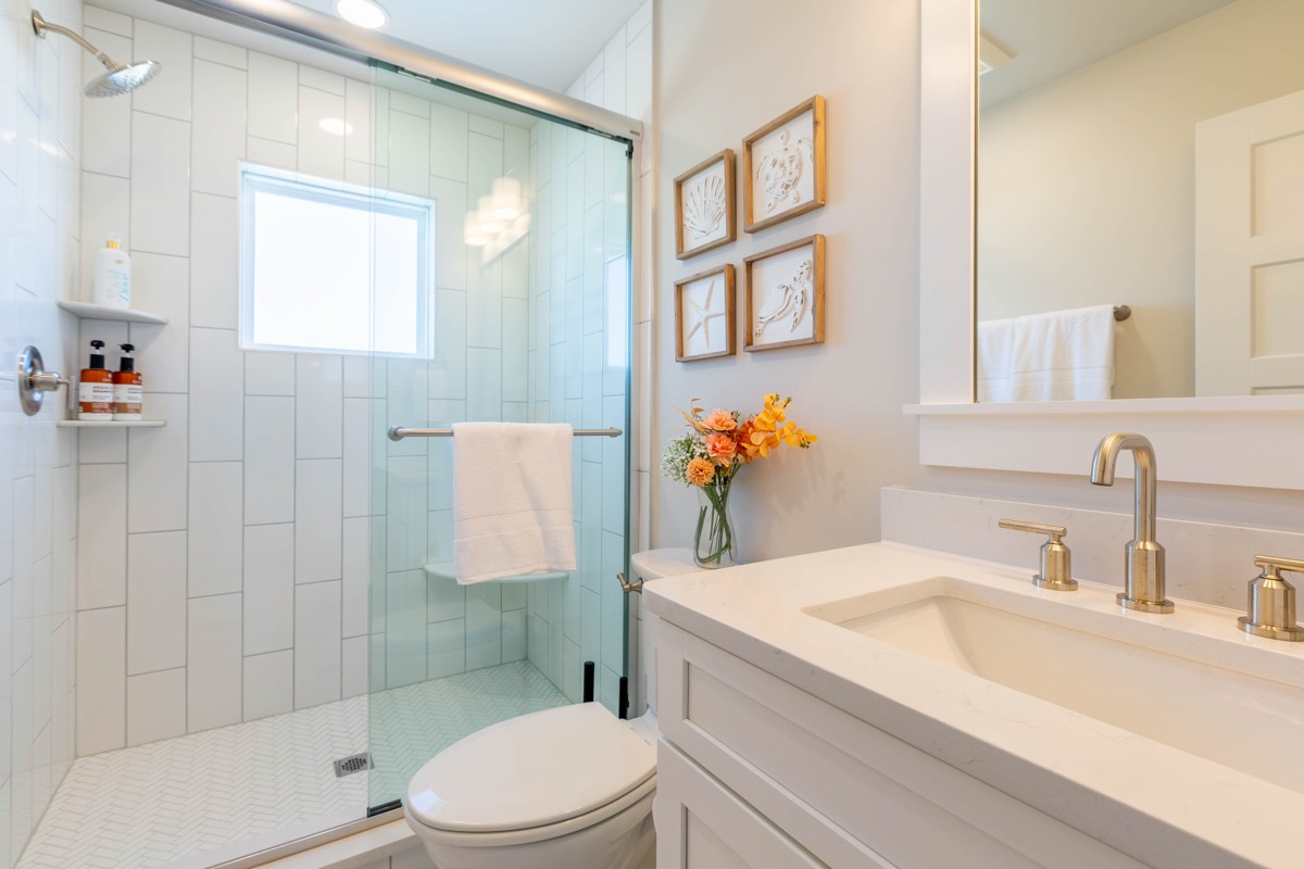 Bathroom with walk-in shower